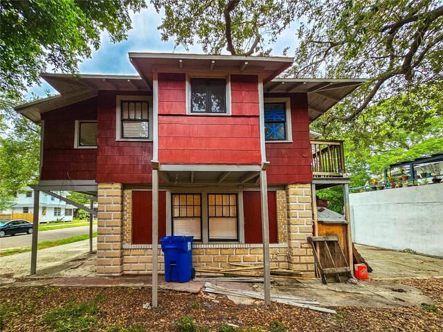 view of rear view of property