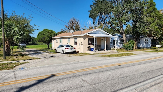 view of front of home with a porch