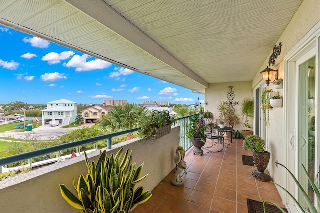 view of balcony