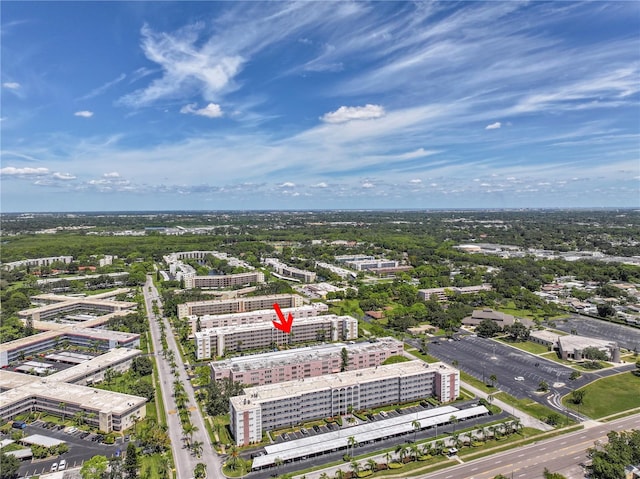 drone / aerial view featuring a view of city