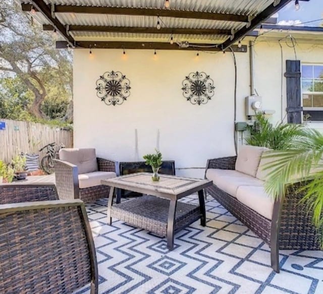 view of patio / terrace featuring outdoor lounge area