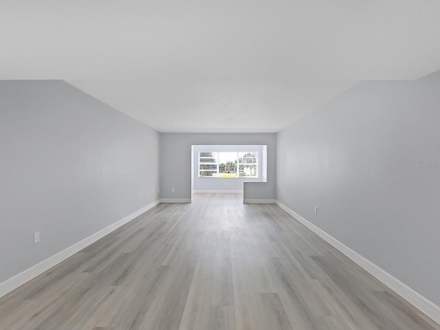 empty room featuring light hardwood / wood-style floors