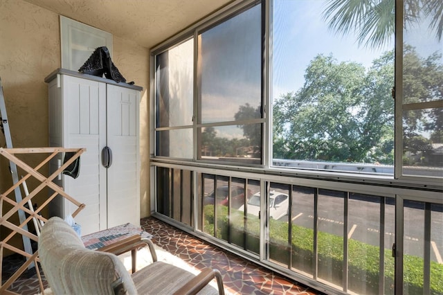 view of sunroom