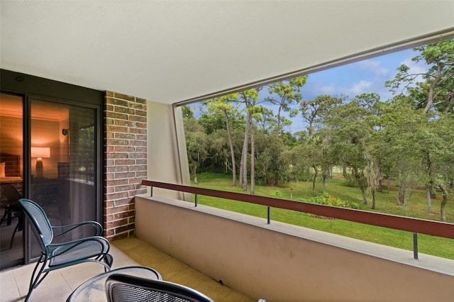 view of balcony