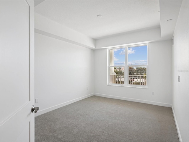 unfurnished room with carpet flooring