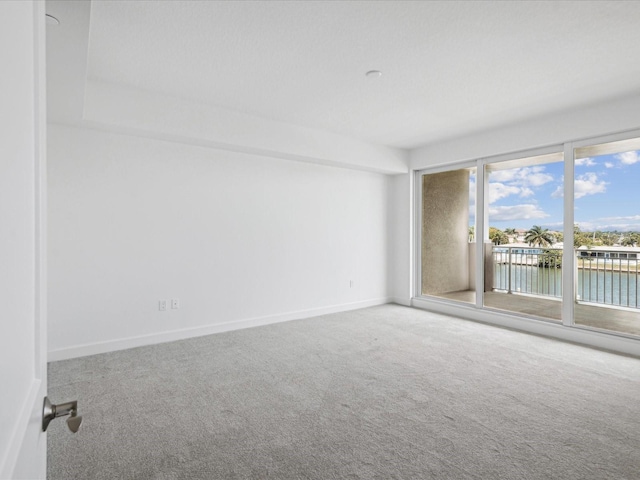 view of carpeted empty room