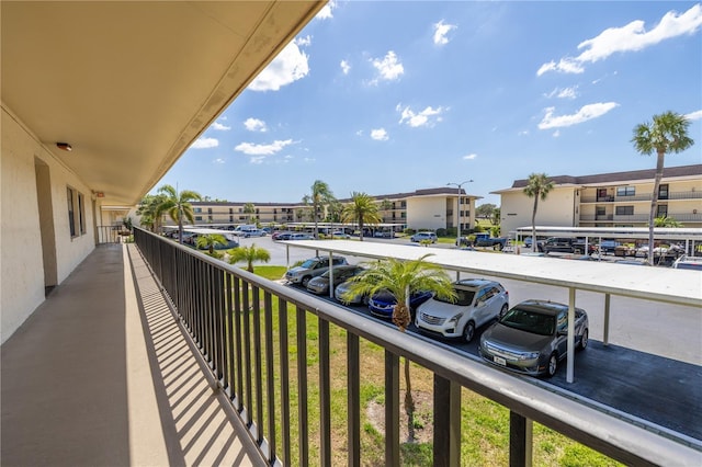 balcony featuring a residential view