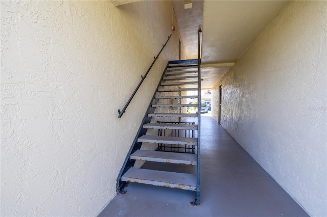 view of stairway