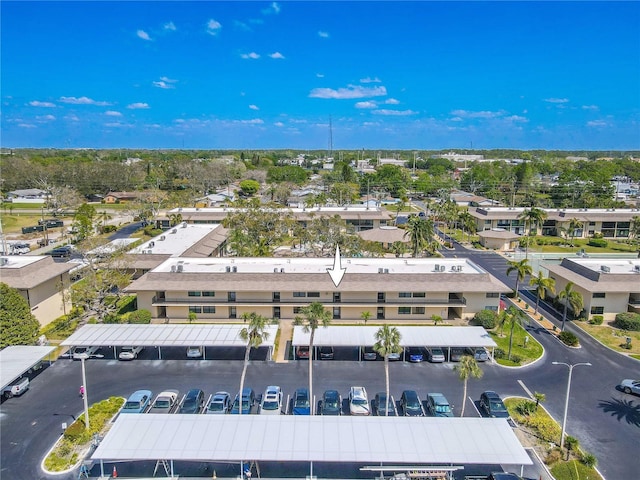 aerial view featuring a residential view