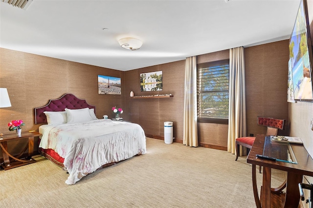 bedroom with carpet floors