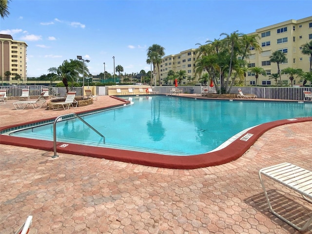 view of pool with a patio