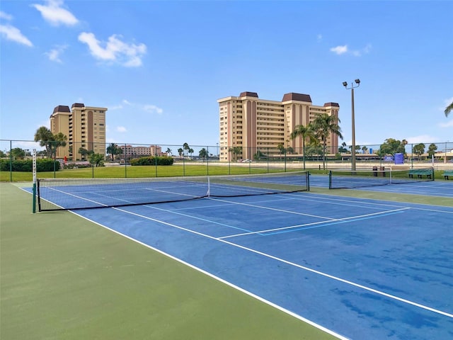 view of sport court