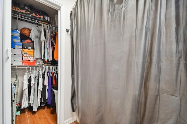 view of closet