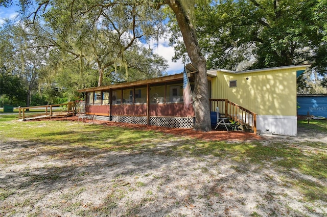 view of back of property