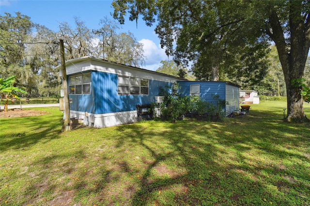 exterior space with a lawn