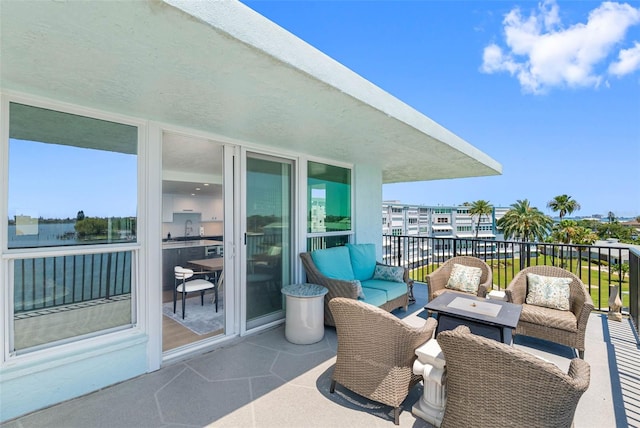 1848 Shore Dr S Unit 501, South Pasadena, FL 33707 - balcony with outdoor lounge area