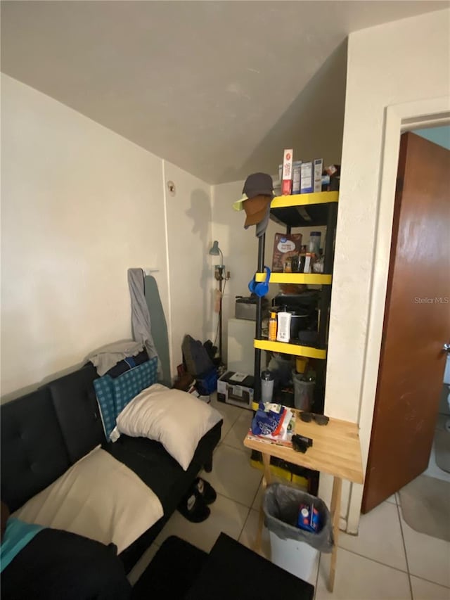 view of tiled bedroom