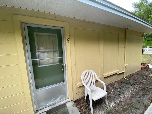 view of entrance to property