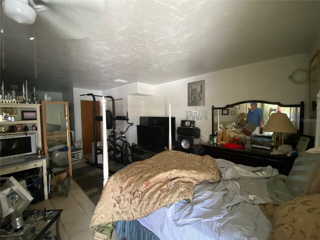 view of tiled bedroom