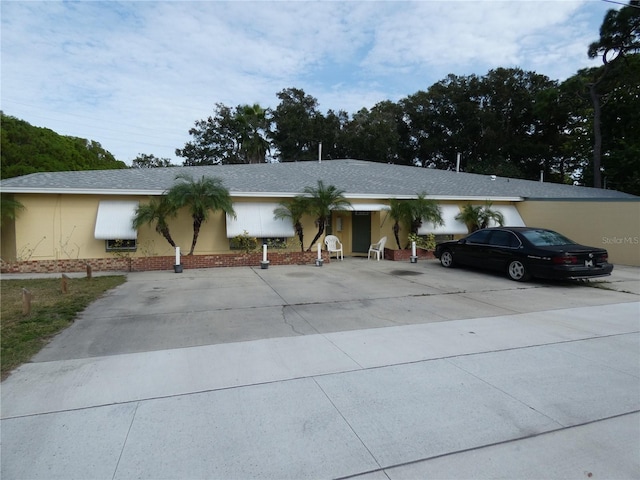 view of ranch-style house