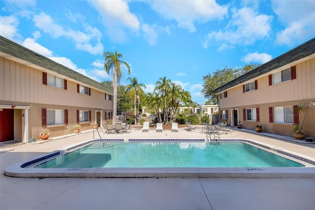 view of pool with a patio area