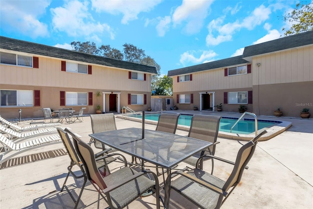 view of pool with a patio