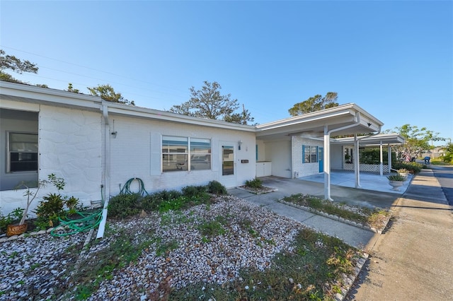 view of ranch-style home