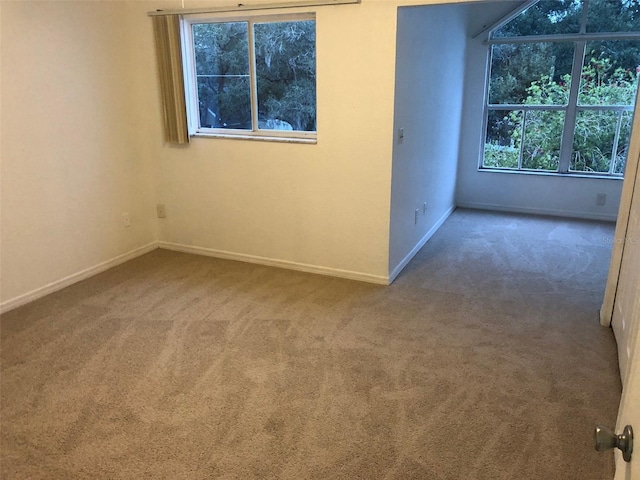 view of carpeted empty room