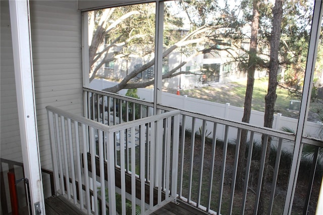 view of balcony