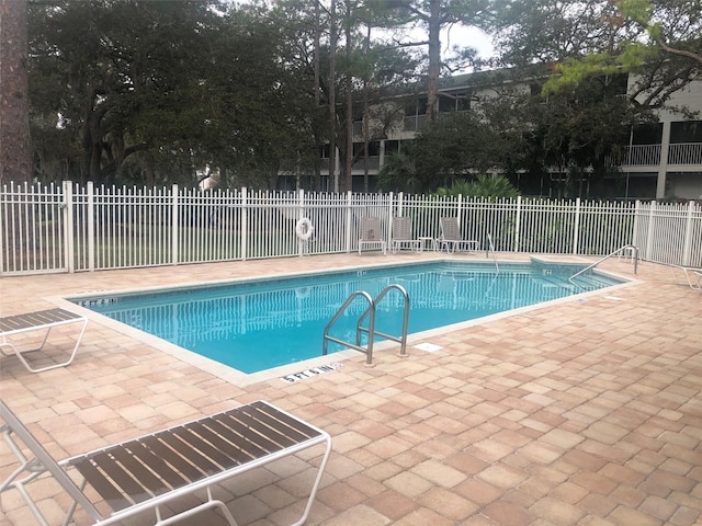 view of pool with a patio