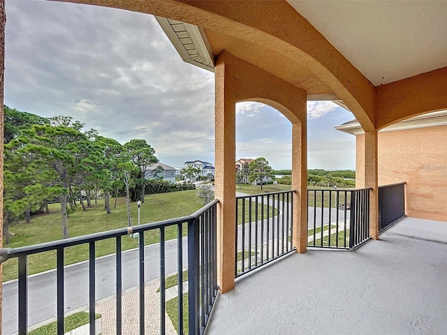 view of balcony