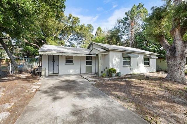 view of ranch-style home