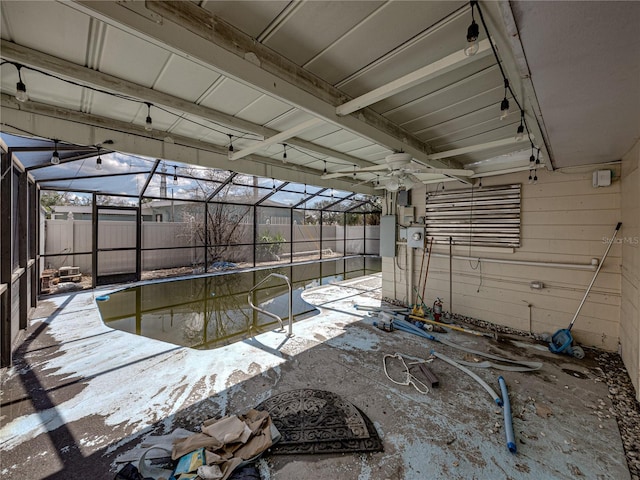 exterior space with a patio area and a lanai