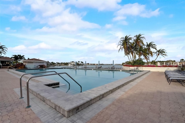 pool featuring a patio