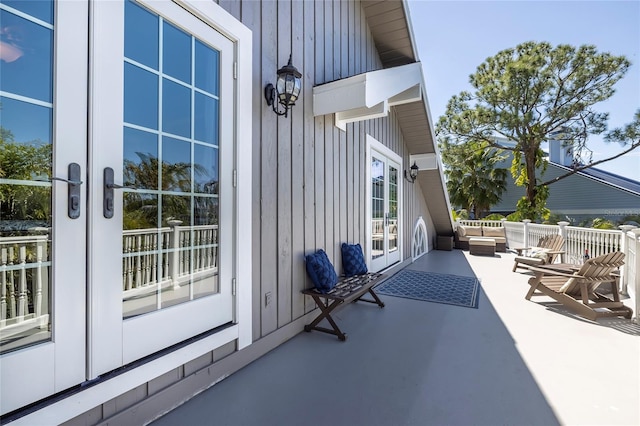 view of patio / terrace with an outdoor hangout area