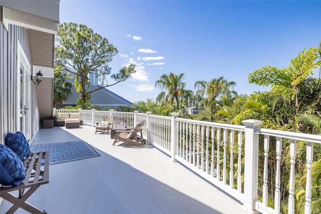 view of patio / terrace with an outdoor living space