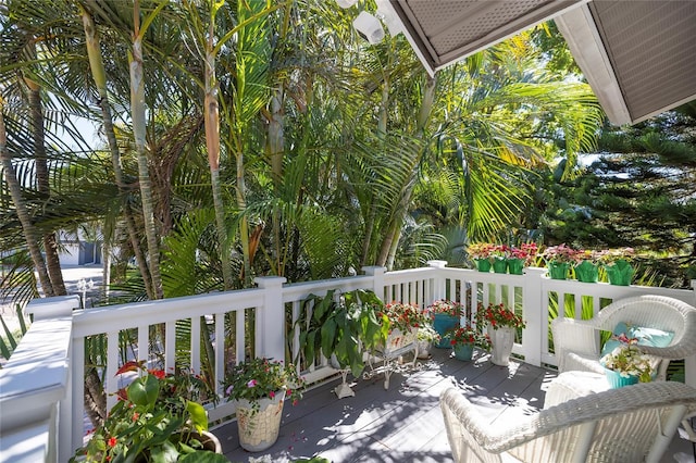 761 Soundview Dr, Palm Harbor, FL 34683 - view of wooden deck