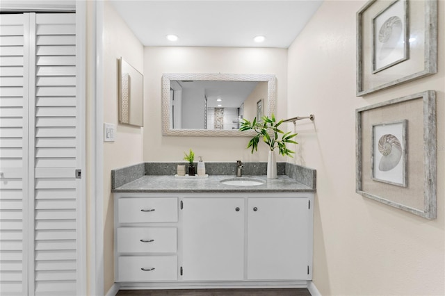 bathroom featuring vanity