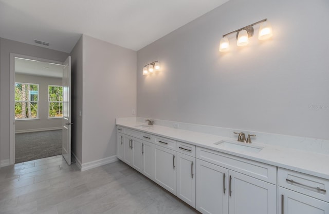 bathroom featuring vanity