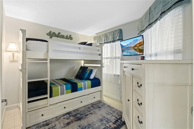 view of tiled bedroom