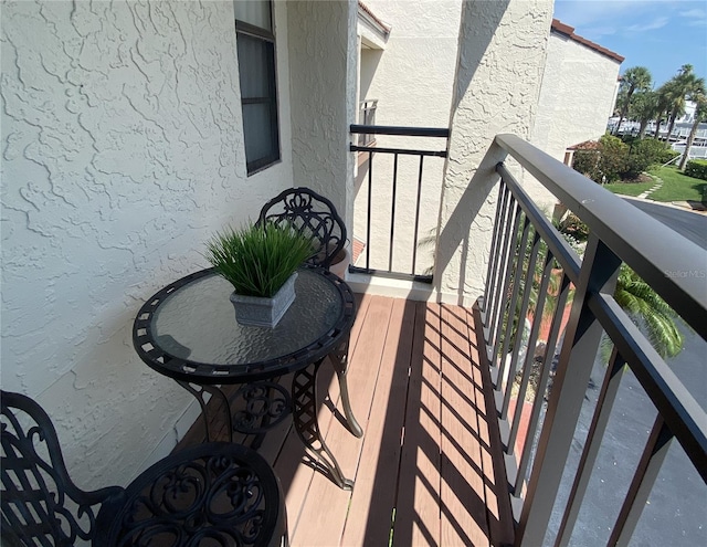 view of balcony