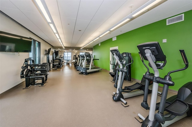 view of exercise room