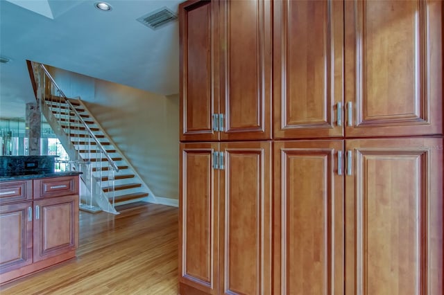 interior space featuring light hardwood / wood-style floors