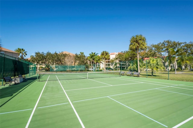 view of sport court