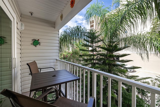 view of balcony