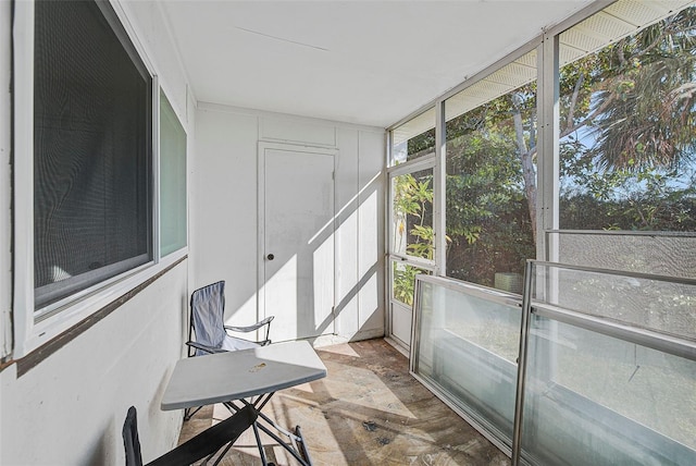 view of sunroom