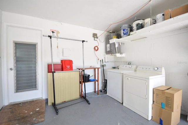 laundry area featuring independent washer and dryer