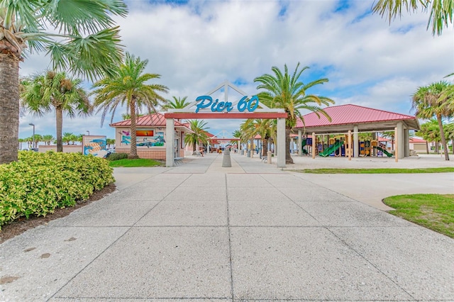 view of property's community featuring a playground