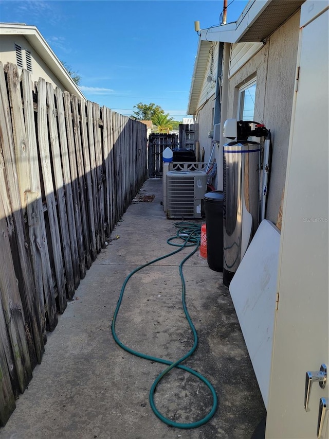 view of patio with central air condition unit