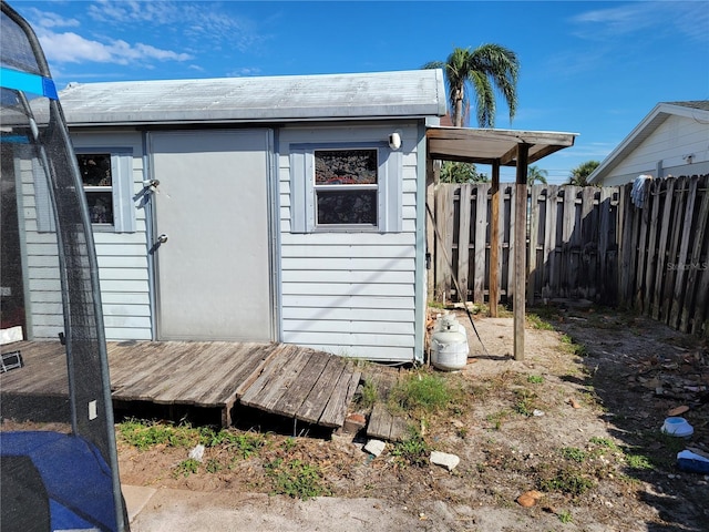 view of outdoor structure